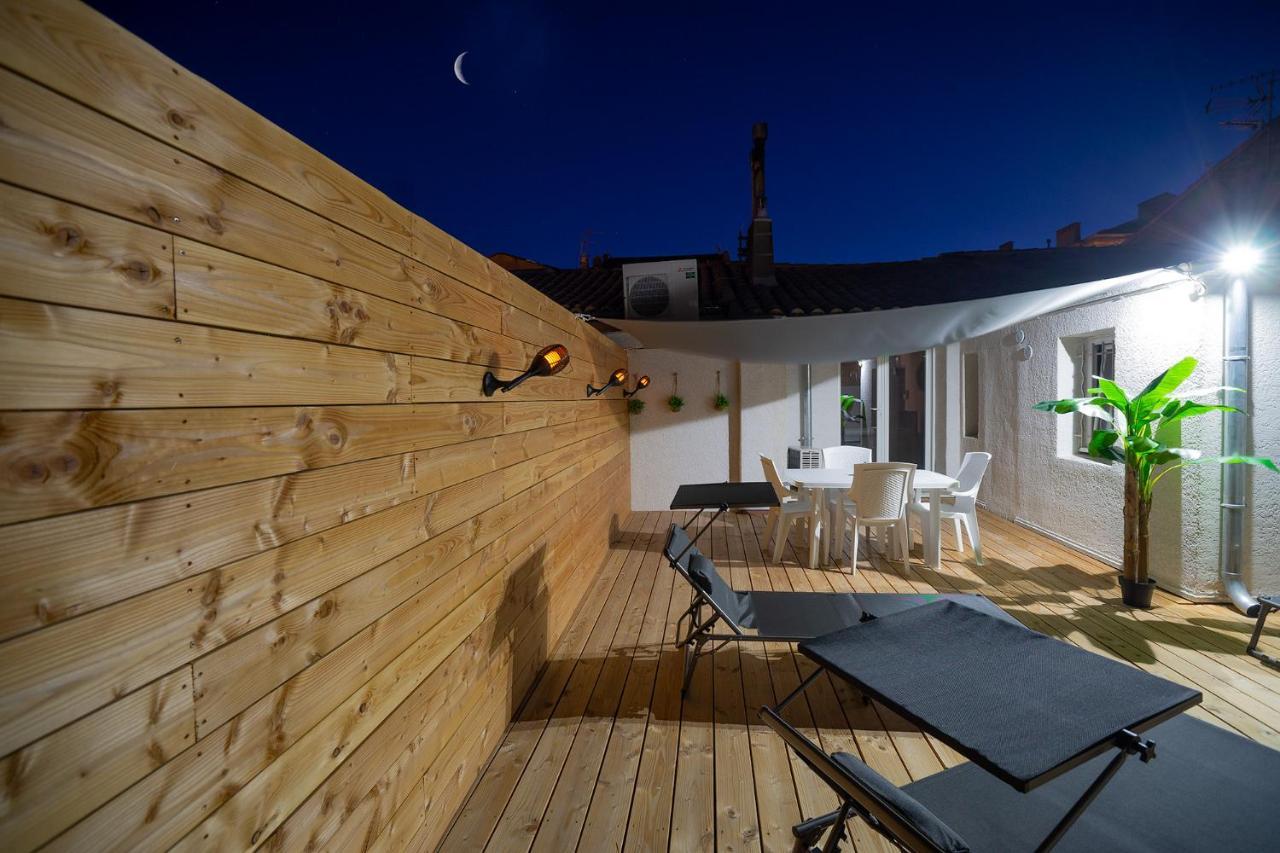 Superbe Appartement A 2 Pas Des Halles, Climatise, Terrasse, Garage Нарбонна Экстерьер фото